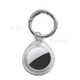 Waterdrop Shape TPU Transparent Protective Case Cover Anti-Lost Keychain for Apple Airtag Bluetooth Tracker