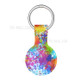 SNEAKY Pattern Printing Silicone Case Protector Sleeve Cover with Keychain for Apple AirTag Tracker - Painted