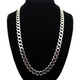 Europe and America Fashion Alloy Chain Hip Hop Simple Long Necklace, Width: 12mm, Length: 80cm (Platinum)