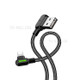 MCDODO CA-4670 Button Series Nylon Braided 1.2M Lightning 8Pin USB Data Sync Charging Cable for iPhone iPod - Black