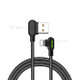 MCDODO CA-4670 Button Series Nylon Braided 1.2M Lightning 8Pin USB Data Sync Charging Cable for iPhone iPod - Black