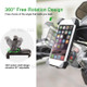 360 Degree Rotation Shockproof MTB Bike Handlebar Mount Phone Bracket Holder for 3.5 - 6.5 inch Phone