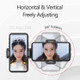 360 Degree Rotatable Dual Phone Holder Clamp Phone Mount for Smartphone Tablet Video Live Streaming - Dual