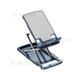 Aluminum Alloy Foldable Cell Phone Stand Portable Bracket Stable Structure for Phone Tablet - Blue