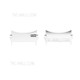 1 Pair 20mm Stainless Steel Watch Strap Connector Adapter for Samsung Galaxy Watch4 44mm 40mm / Galaxy Watch4 Classic 46mm 42mm - Silver