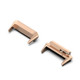 1 Pair Watch Band Adapter for Huawei Band 7, Stainless Steel Smart Watch Connector - Rose Gold