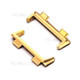 1 Pair 22mm Watch Strap Band Stainless Steel Connector Adapter Replacement for Oppo Watch 2 46mm/Oppo Watch 46mm - Gold