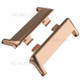 1Pair 20mm Stainless Steel Watch Strap Adapter Kit Replacement Accessories Watch Band Connector for Oppo Watch 2 42mm - Rose Gold