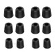 NEW BEE 6 Pairs S/M/L Memory Foam In-ear Ear Tips Noise Blocking Replacement Earbuds Caps - Black