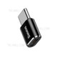 BASEUS Mini Micro USB Female to Type-c Male Adapter Converter - Black