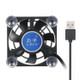 LIBING 5cm Phone Cooling Fan Portable Mobile Phone Tablet Radiator Heat Dissipation Fan with 4 Suction Cups for Playing Games Watching Videos