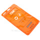 100Pcs/Lot Zip Lock Plastic Retail Packaging Bag for iPhone X/8/8 Plus Cases, Inner Size: 17 x 10.5cm - Orange