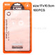 100Pcs/Lot Zip Lock Plastic Retail Packaging Bag for iPhone X/8/8 Plus Cases, Inner Size: 17 x 10.5cm - Orange