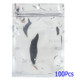 100Pcs/Lot Ziplock Silver Color Package Bag for Samsung Galaxy Star S5280 S5282 Cases Cables, Size: 11.5 x 9cm