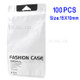 100Pcs/Lot Transparent Zip Lock PP Packing Bags for iPhone 7/6s/6 Cases, 15 x 10cm