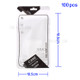 100Pcs/Lot Ziplock Retail Package Bags for iPhone Samsung HTC Sony Etc. Slim Cases, Size: 18.5 x 10.5cm - Black