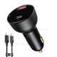 BASEUS Superme Digital Display PPS Dual Quick Charger U+C Car Charger and Type-C to Type-C 100W Cable (20V/5A) 1m