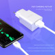 LETANG LT-TZ-14-V8 2.1A Wall Charger Adapter with Micro USB Charging Cable for Huawei Xiaomi - EU Plug