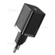 BASEUS Super Si Quick Charger Type-C 25W EU Plug PD Fast Charging Power Adapter - Black