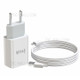 IVON AD-33 2.1A Single USB Port Wall Charger Adapter + 1m 8 Pin Data Cable - EU Plug