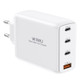 WIWU TR257-A 3xType-C+USB Portable Wall Charger 120W GaN Power Adapter - EU Plug