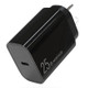 NORTHJO NOPD250601AU PD 25W Type-C Port Fast Charging Adapter Home Travel Wall Charger - AU Plug/Black