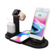 UD15 3 in 1 Rotatable Wireless Charging Dock Station for Apple iPhone/Android Device /Type-C Device - Black
