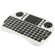 UKB-500-RF 2.4GHz Mini Wireless Keyboard Mouse Combo with Touchpad & USB Receiver, English Keyboard / Russian Keyboard(White)