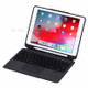 T206D Bluetooth Keyboard Leather Case with Colorful Backlit for iPad 10.2 (2021)/(2020)/(2019)