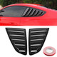 2 PCS Carbon Fiber Painted Panel Side Window Louver Cover Cooling Panel Trim Set for Ford Mustang 2015-2018