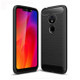 For Motorola Moto G7 Play US Version Brushed Texture Carbon Fiber TPU Case(Black)