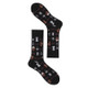 3 Pairs Creative Pattern Breathable Business Men Tube Socks, Type:3(EUR 39-46)