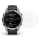 For Garmin Epix 2PCS Watch Screen Film Smooth Arc Edge Dustproof Tempered Glass Screen Protector