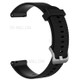 For Garmin Vivoactive 3/Vivomove HR Sport 20mm Adjustable Silicone Watch Band Replacement Strap (9.1+10.7cm) - Black