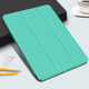 Horizontal Flip Ultra-thin Double-sided Clip Magnetic PU Leather Case for iPad Pro 12.9 inch (2018), with Three-folding Holder & Sleep / Wake-up Function(Mint Green)