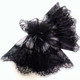 Lace Grenadine Big Trumpet Cuffs Fake Sleeves Clothing Decoration Sleeves(Black)