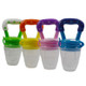3 PCS Portable Baby Infant Food Nipple Feeder Silicone Pacifier Silicone Baby Soother, Random Color, Size:S