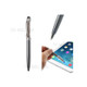 Grey Bling Flowing Crystal Capacitive Touch Stylus & Ballpoint Pen for iPhone iPad Samsung LG Huawei