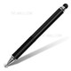 Portable Universal Stylus Pen Touch Screen Double-head Smooth Sensitive Capacitive Pen for Phone Tablet - Black