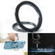 For iPhone 13/12 Series Magnetic Phone Ring Holder Adjustable Finger Ring Grip Cellphone Stand - Grey