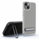Cell Phone Mini Kickstand Vertical Horizontal Stand Adjustable Angle Zinc Alloy Phone Holder Compatible with iPhone Samsung Huawei Xiaomi - Grey