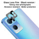 IMAK For Oppo Reno7 Pro 5G Abrasion-resistant Camera Lens Protector Tempered Glass Bubble-Free Film (Black Version)
