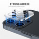 ENKAY HAT-PRINCE For iPhone 13 Pro 6.1 inch/13 Pro Max 6.7 inch Full Cover Camera Lens Protector Clear Tempered Glass Film, Black Ring Version