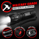 GearLight LED Flashlight Pack -2 Bright, Zoomable Tactical Flashlights with High Lumens and 5 Modes for Emergency and Outdoor Use -Camping Accessories -S1000