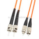 FC-ST Dual-Core Multi Mode Fiber Optic Jumper, Length: 3m