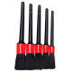 5 Pcs Car Detailing Brush Cleaning Natural Boar Hair Brushes Auto Detail Tools Products Wheels Dashboard