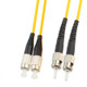 FC-ST Dual-Core Single Mode Fiber Optic Jumper, Length: 3m