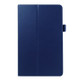 Litchi Texture Leather Case with Holder for Galaxy Tab E 9.6 / T560 / T561(Dark Blue)