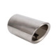 Car Styling Stainless Steel Exhaust Tail Muffler Tip Pipe for VW Volkswagen 1.6T Swept Volume(Silver)