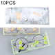 10 PCS Cartoon Cactus Pattern PVC Transparent Protective Case for Sunglasses / Glasses
